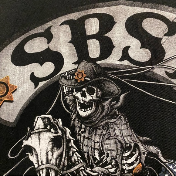 Midnight Platoon Womens Graphic  T Shirt S SBSD San Bernardino Sheriffs Rodeo CA - Picture 3 of 8